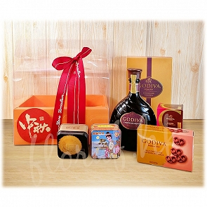 M18 Godiva 朱古力甜酒  奇華月餅 特式中秋節Hamper禮盒  M18 Godiva 朱古力甜酒  奇華月餅 特式中秋節Hamper禮盒